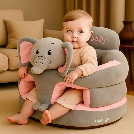 Grey Elephant Baby Seater – 360° Baby Support