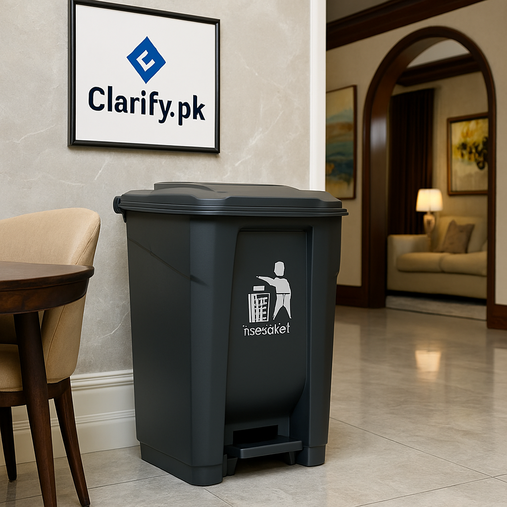 Fibre Plastic Pedal Bin – Durable & Hands-Free