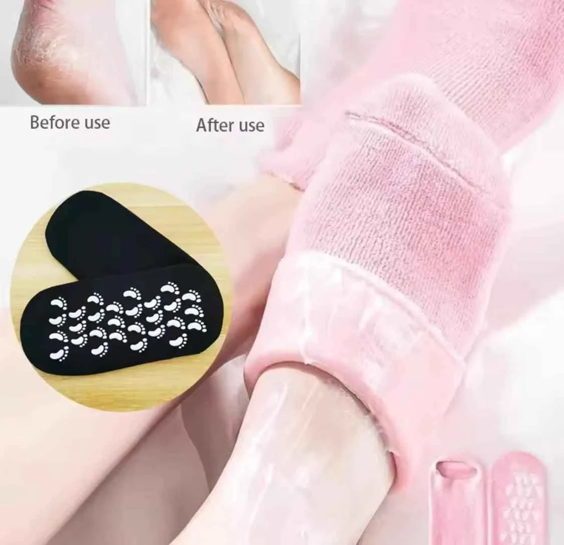 Reusable Moisturizing Gel Heel Socks.