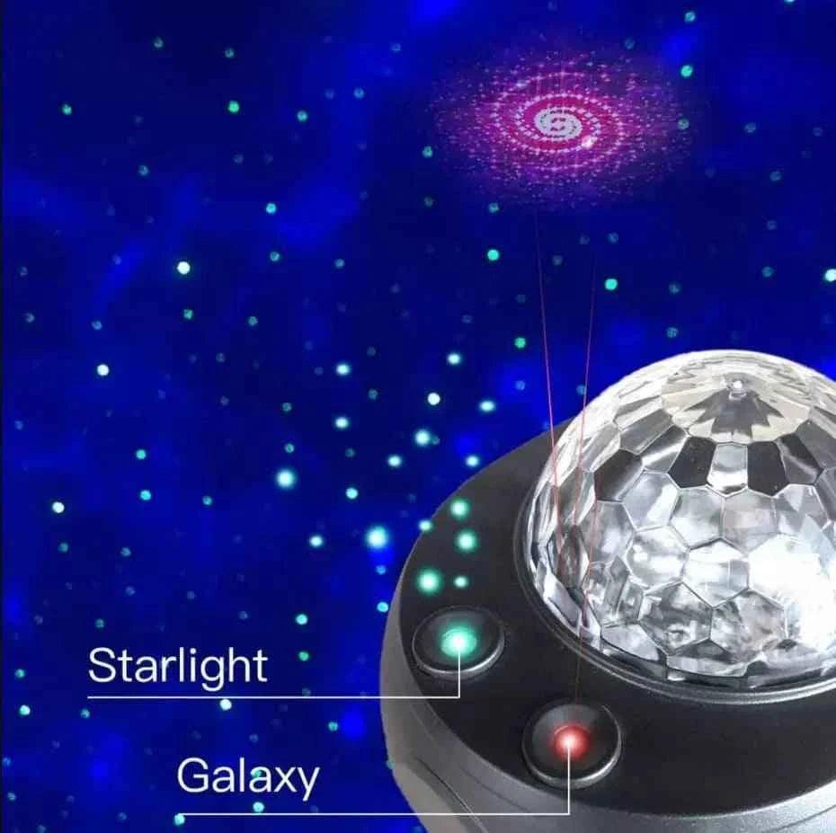 Galaxy Projector Star Light Speaker With Remote Control.