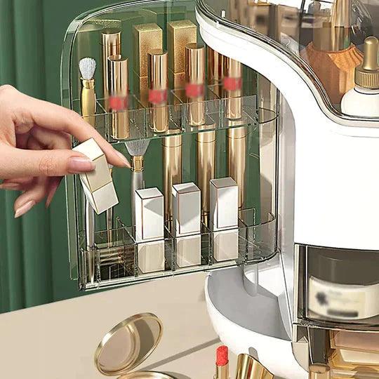Luxury Cosmetic Organizer for Elegant Desktop Storage Solutions