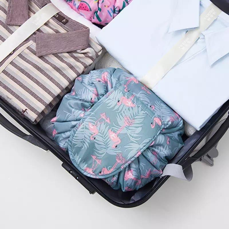 Drawstring Cosmetic Bag for Travel and Storage