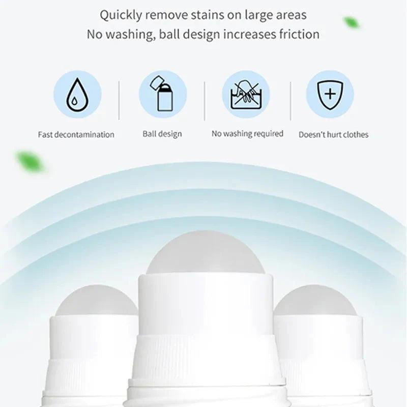 Portable Stain Remover - Rolling Bead Stain Remover for Easy Cleaning and Travel