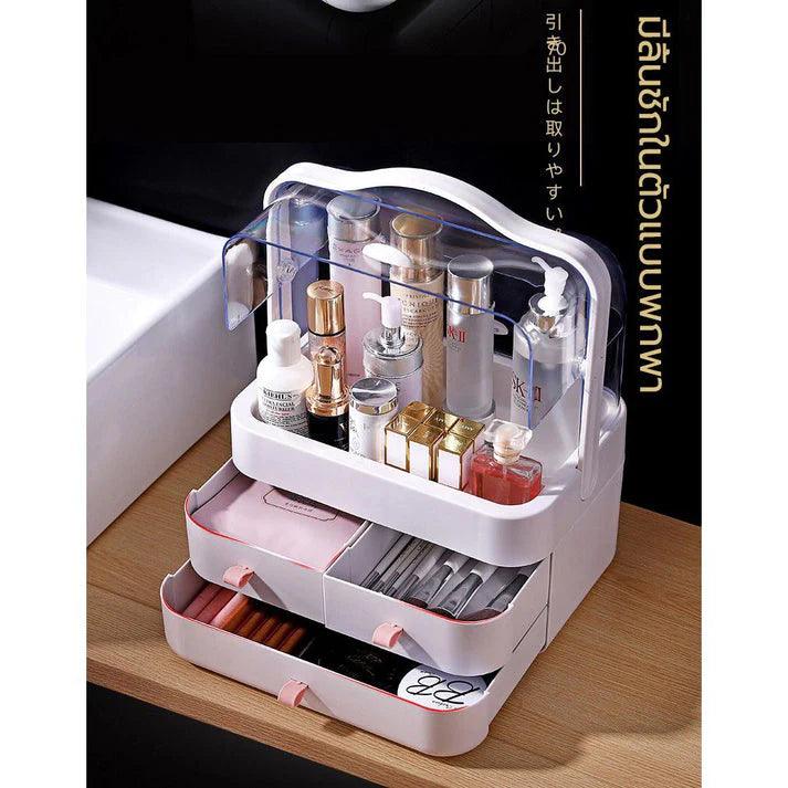 Cosmetic Organizer with Drawers: 3-Drawer Makeup Storage Solution