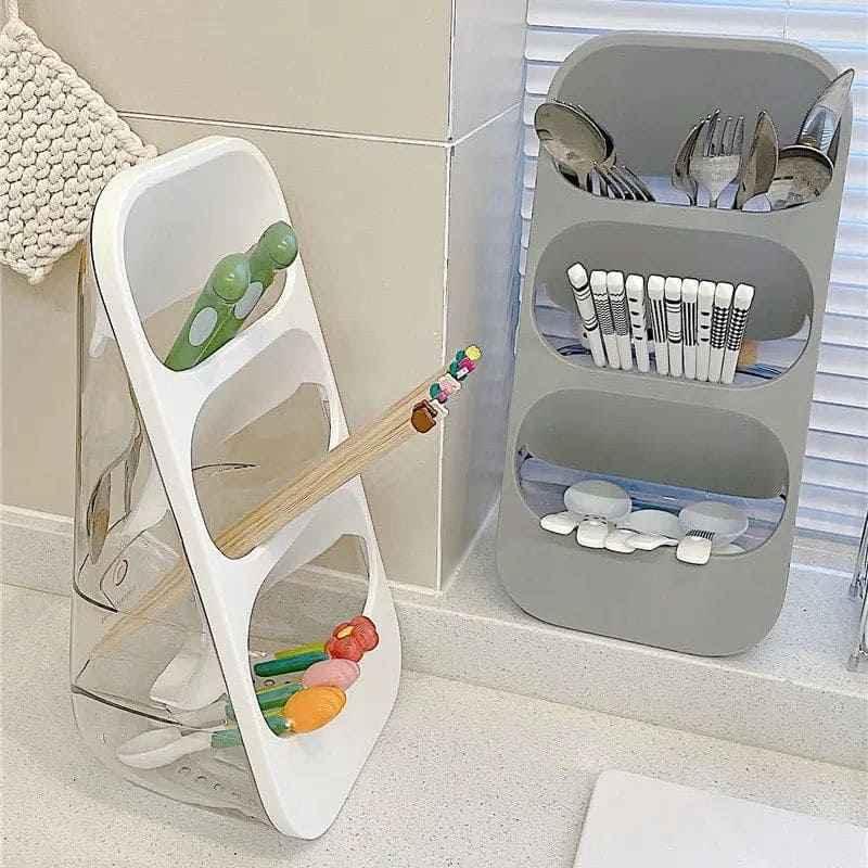 3 Layer Cutlery Stand Organizer.