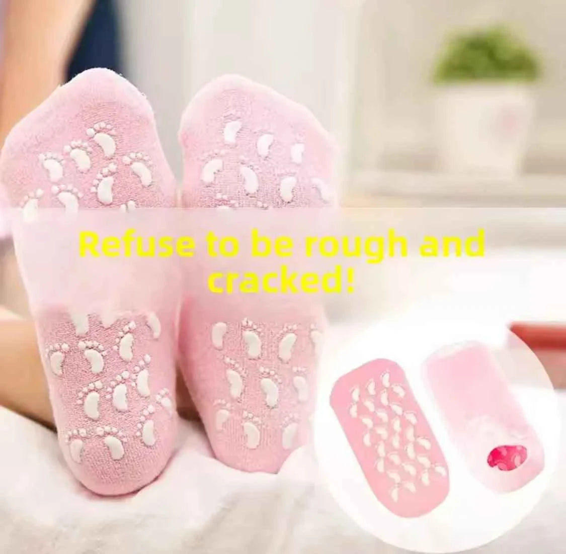 Reusable Moisturizing Gel Heel Socks.