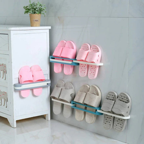 Wall Mounted Shoe & Bathroom Towel Organizer Rack.