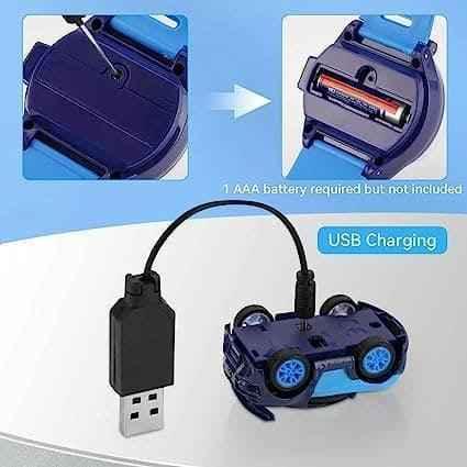 Mini Rechargeable Remote Control Watch Car Silicone Strap