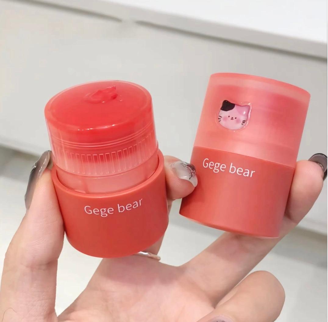 Korean Lip Plumping Balm - Tinted Jelly Moisturizing Lip Care with Mirror - Clarify.pk