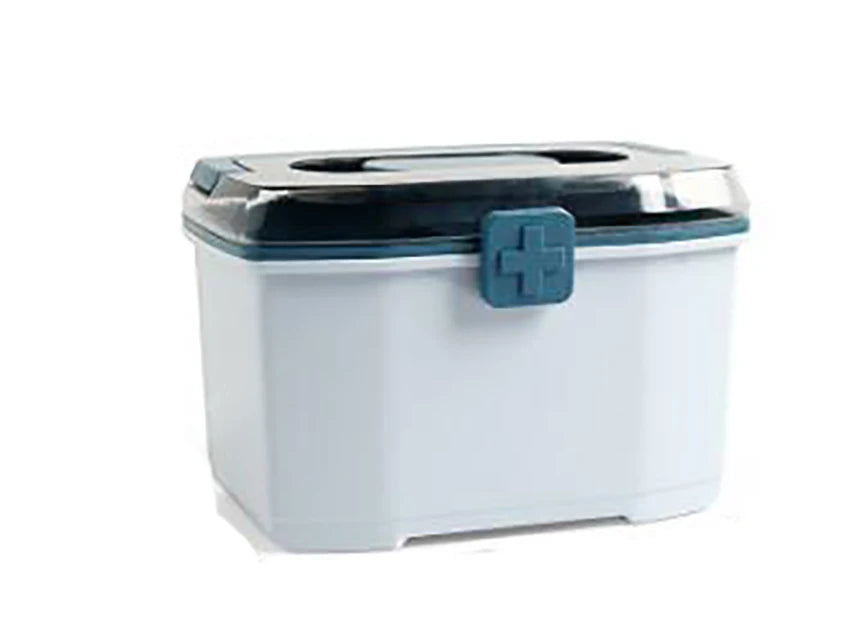 Plastic Storage Box Medical Box Organizer Double-Layer Multi-Functional Portable Medicine Cabinet Family Emergency first aid kit
