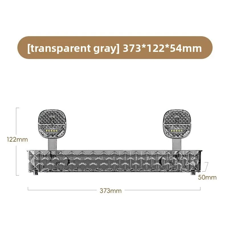 Suction Cup Bathroom Storage Rack Toilet Wall Mounted Washstand Organizer Single Layer Plastic Home Organizer Accessory