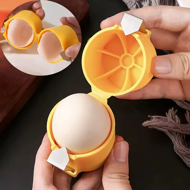 Stainless Steel Egg Separator Tool Quick Peel Yolk Splitter Compact Ergonomic Grip Dishwasher Safe Baking Kitchen Gadget Cheap