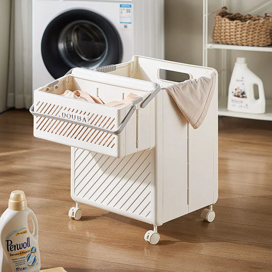 Foldable storage basket Clothes basket Multifunctional dirty laundry basket Household large-capacity bathroom storage basket