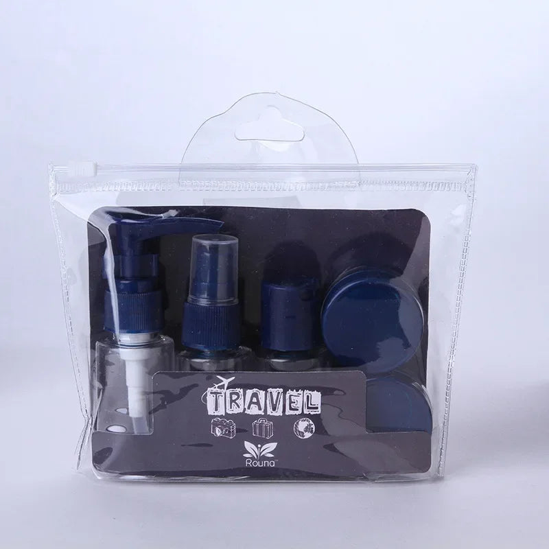 5pc/Set Travel Mini Makeup Cosmetic Face Cream Pot Bottles Plastic Transparent Empty Make Up Container Bottle Travel Accessorie