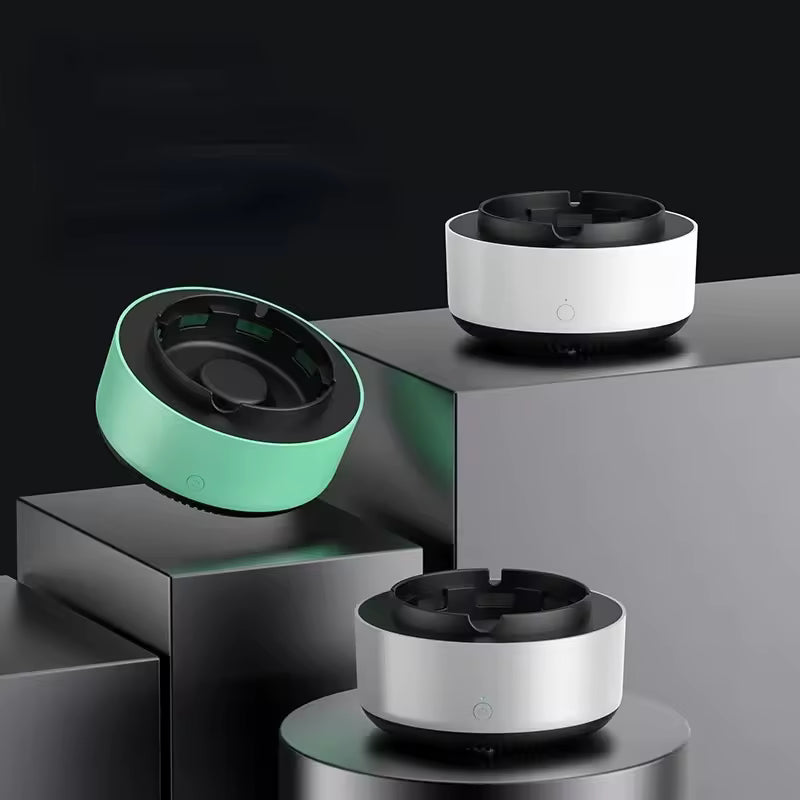 Portable Smokeless Ashtray Air Purifier Multi Filtration Removes Smoke Odor for Home Office Car Passive Smoking Protection
