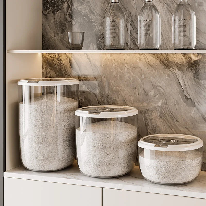 1 Pcs Rice bucket household insect-proof moisture-proof seal food grade flour rice cat food large capacity rice box storage box