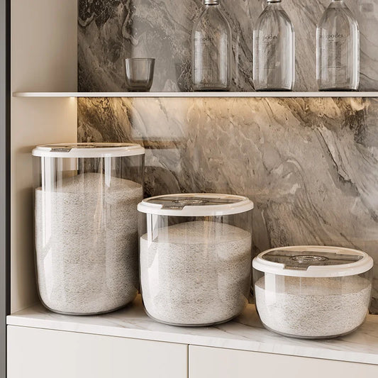 1 Pcs Rice bucket household insect-proof moisture-proof seal food grade flour rice cat food large capacity rice box storage box