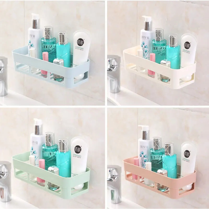 Bathroom Shelf Organizer Storage Basket Decoration Kitchen Home Decoration Corner Shower Shelf Rack Storage Rack Accessories