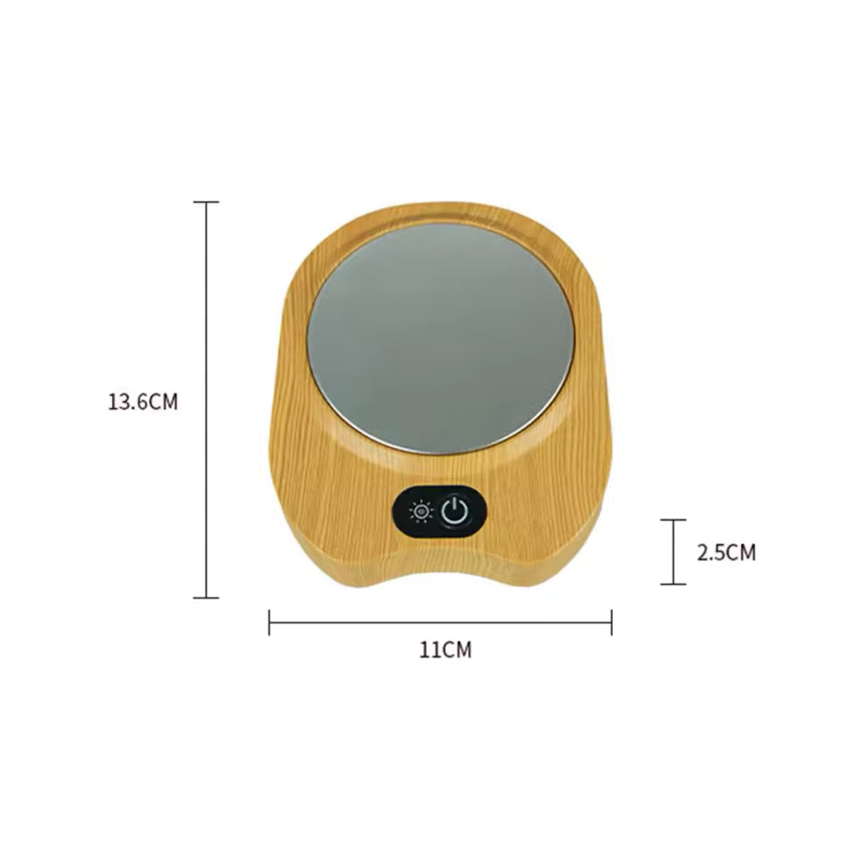 Electric Coffee Cup Warmer Auto Shut Off 3 Temperature Setting Cup Heater Pad Waterproof Smart Cup Warmer Thermostatic Coaster