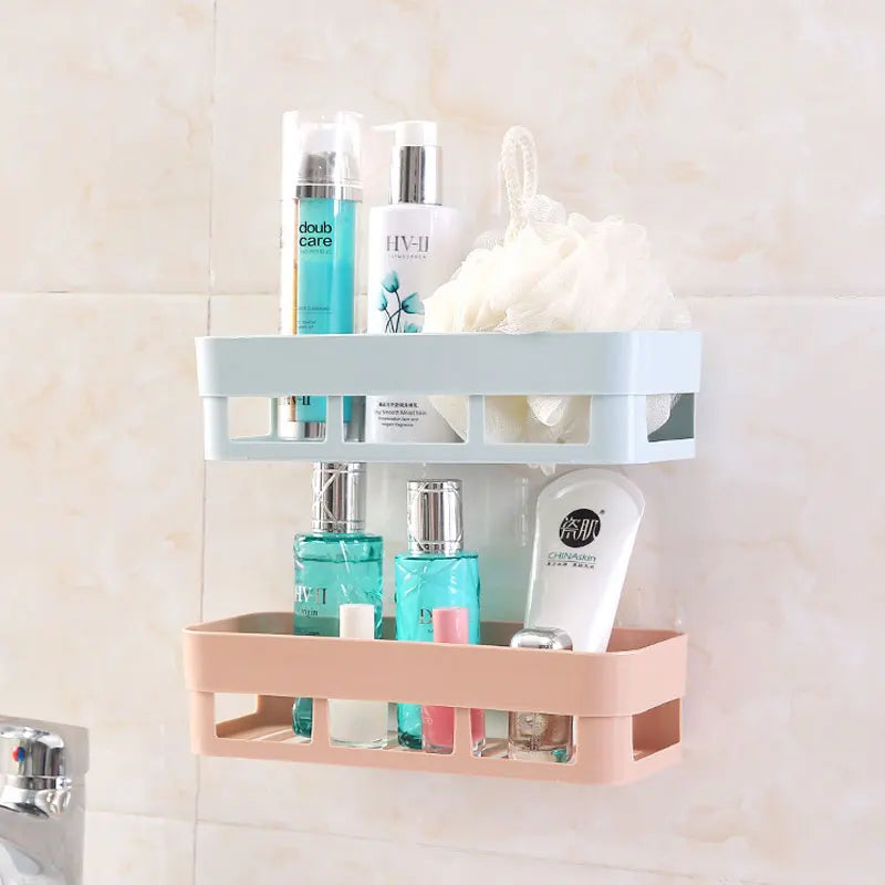 Bathroom Shelf Organizer Storage Basket Decoration Kitchen Home Decoration Corner Shower Shelf Rack Storage Rack Accessories