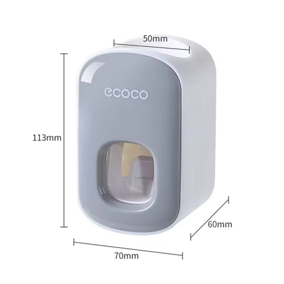 No-punch Lazy Wall Mount Useful Automatic Toothbrush Holder Toothpaste Squeezer Bathroom Accessories Toothpaste Dispenser