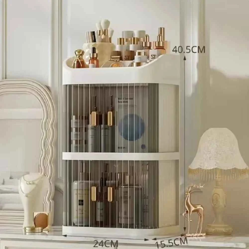 Cosmetics Storage Box Large Capacity Dressing Table Skin Care Products Storage Rack Drawer Type Organizer Desktop Dust Storage