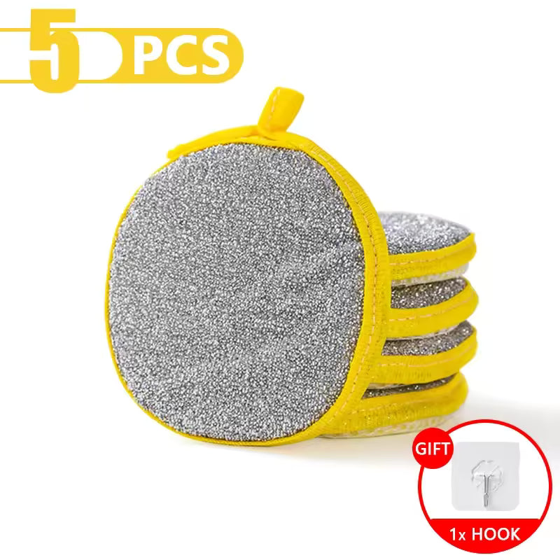 Dishwashing Sponge Reusable Washable Sponges Double Side Magic Sponge To Wash Dishes Useful Things for Kitchen Clean Tools