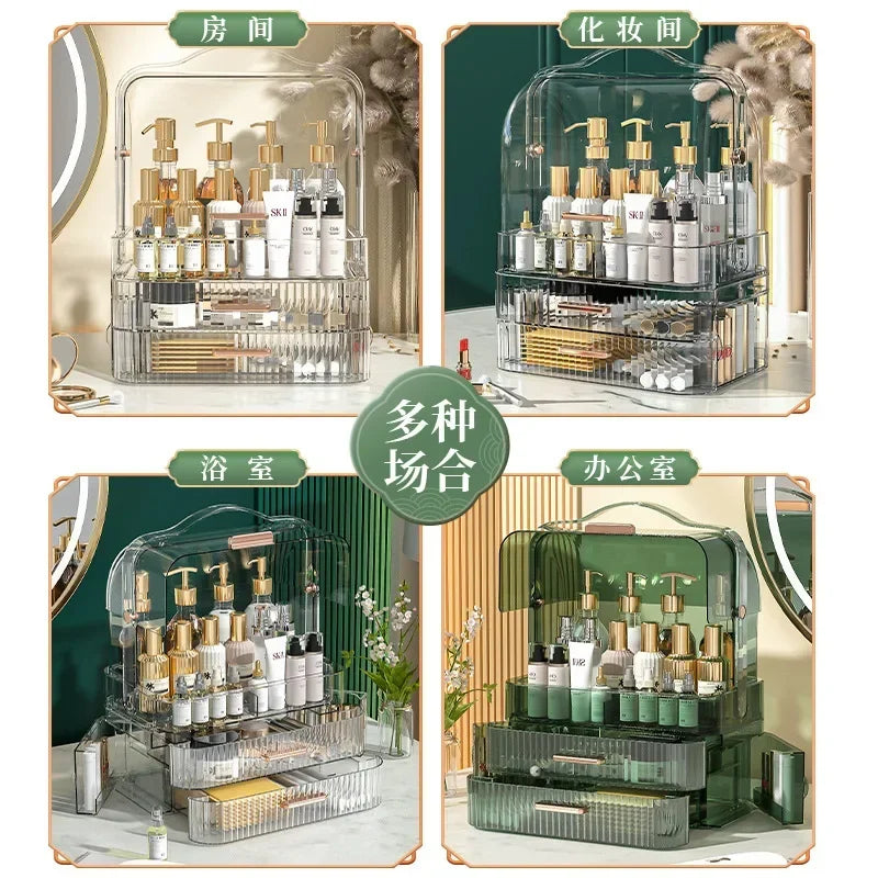 Cosmetics Storage Box, Dresser, Skin Care Products, Desktop Storage, Transparent Box, Lipstick Mask, Vanity Box, Storage Rack.