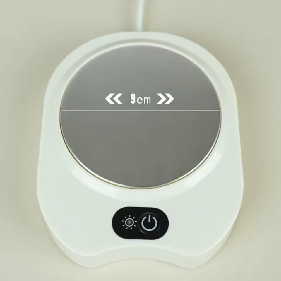 Electric Coffee Cup Warmer Auto Shut Off 3 Temperature Setting Cup Heater Pad Waterproof Smart Cup Warmer Thermostatic Coaster