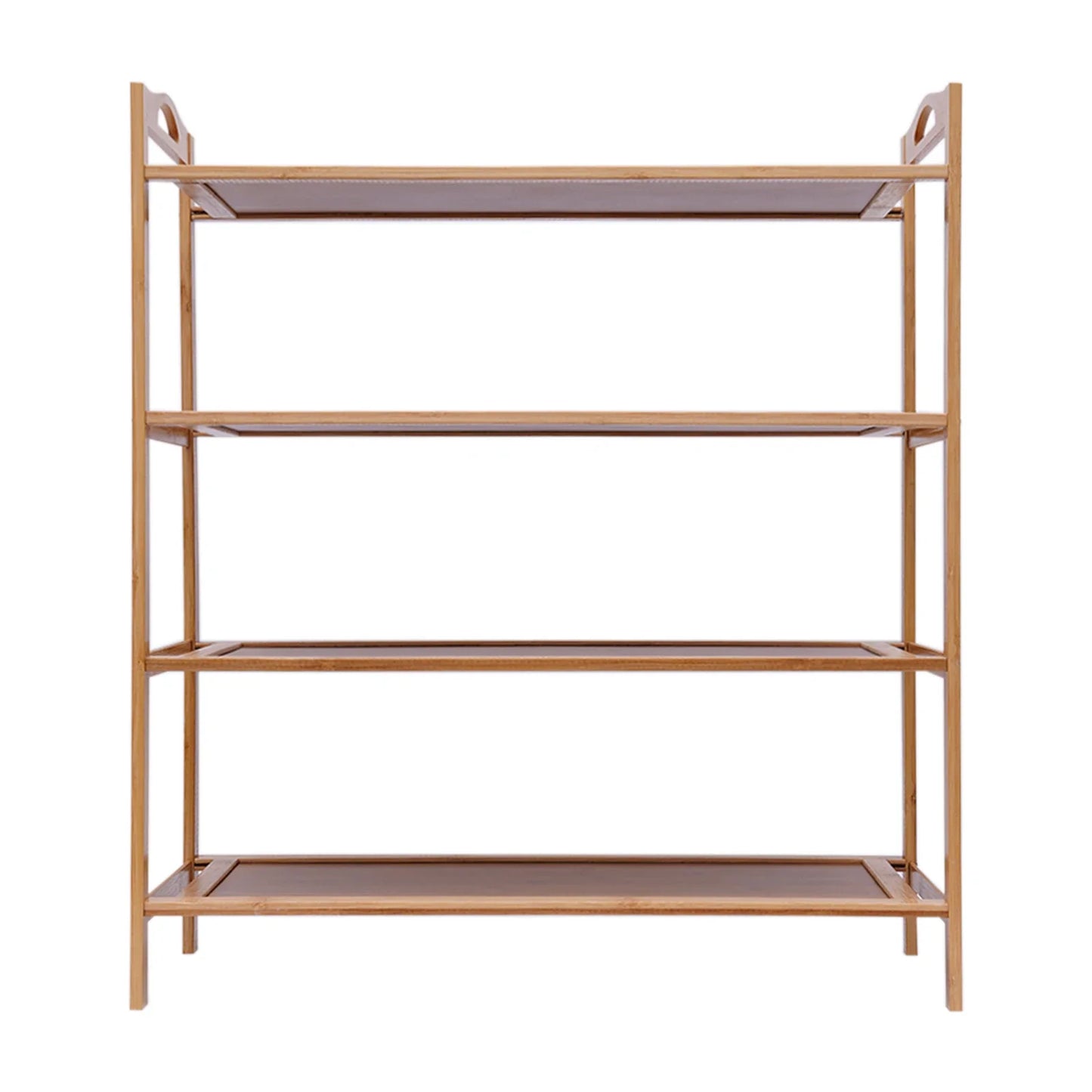 Home Furnishings Bamboo Shoe Rack With 4 Layers And 60 Lengths Can Be Used For Living Room (Flat Panel)