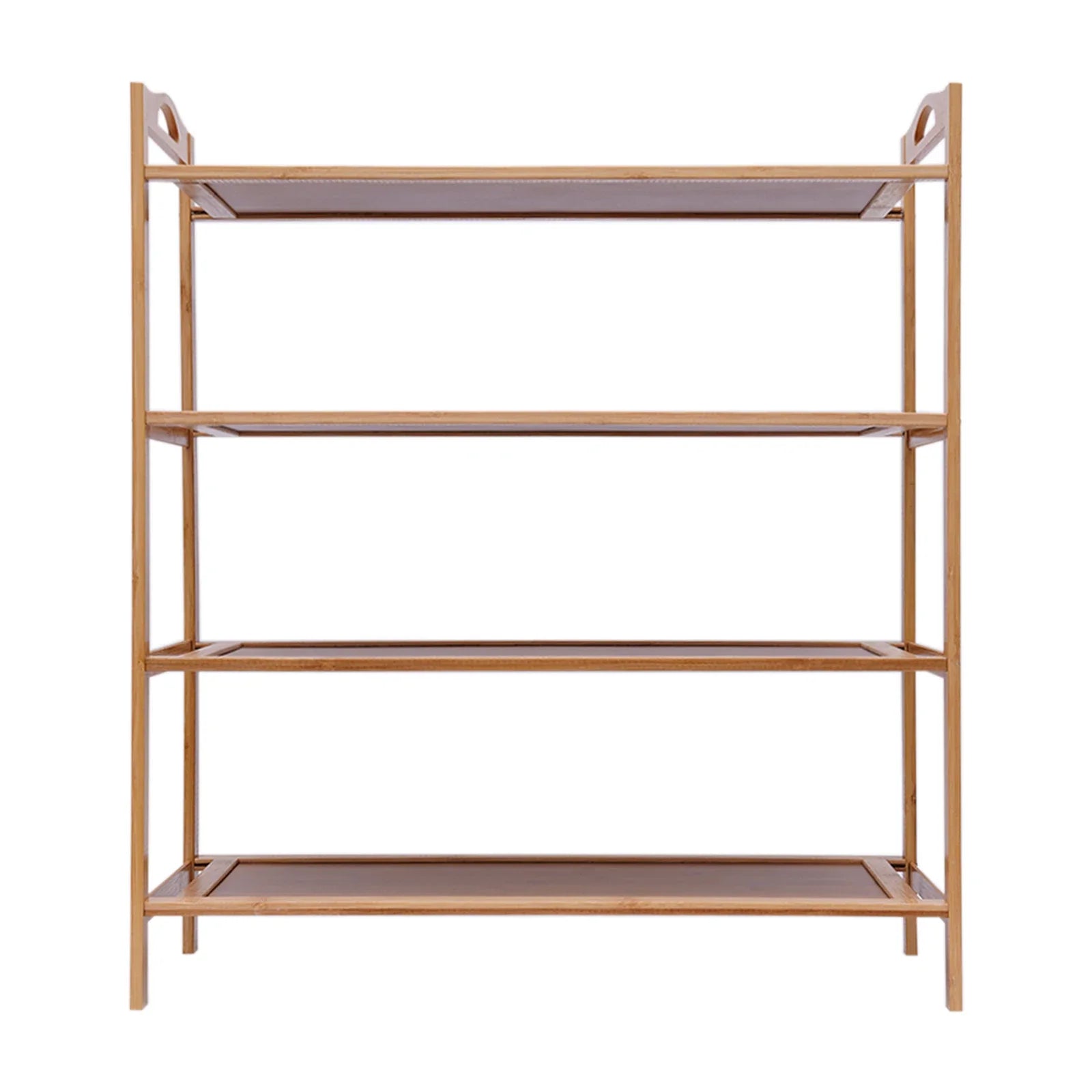 Home Furnishings Bamboo Shoe Rack With 4 Layers And 60 Lengths Can Be Used For Living Room (Flat Panel)