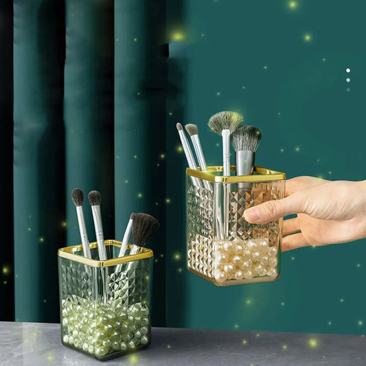 1PCS Makeup Brush Storage Box Makeup Organizer Cosmetics Lipstick Display Stand Eyebrow Pencil Barrel Plastic Box Large