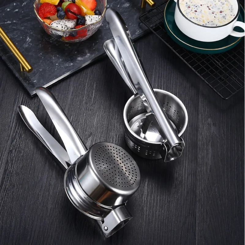 Stainless Steel Juicer Household Easy to clean Potato Mashed Potatos Device Manual Stuffing Squeezer Vegetable Dehydrator