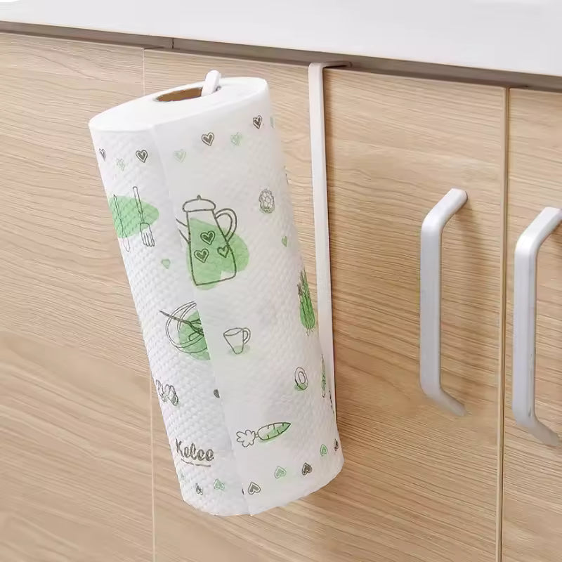 Wall Mounted Paper Roll Holde Bathroom Closet Storage Rack Home Tissue Towel Rack Wall Hanging Shelf Kitchen Organizer