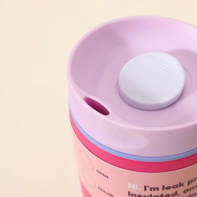 Minimalist Coffee Cup304Stainless Steel Insulated Cup High-Value Student Portable Travel Mug Water Bottle