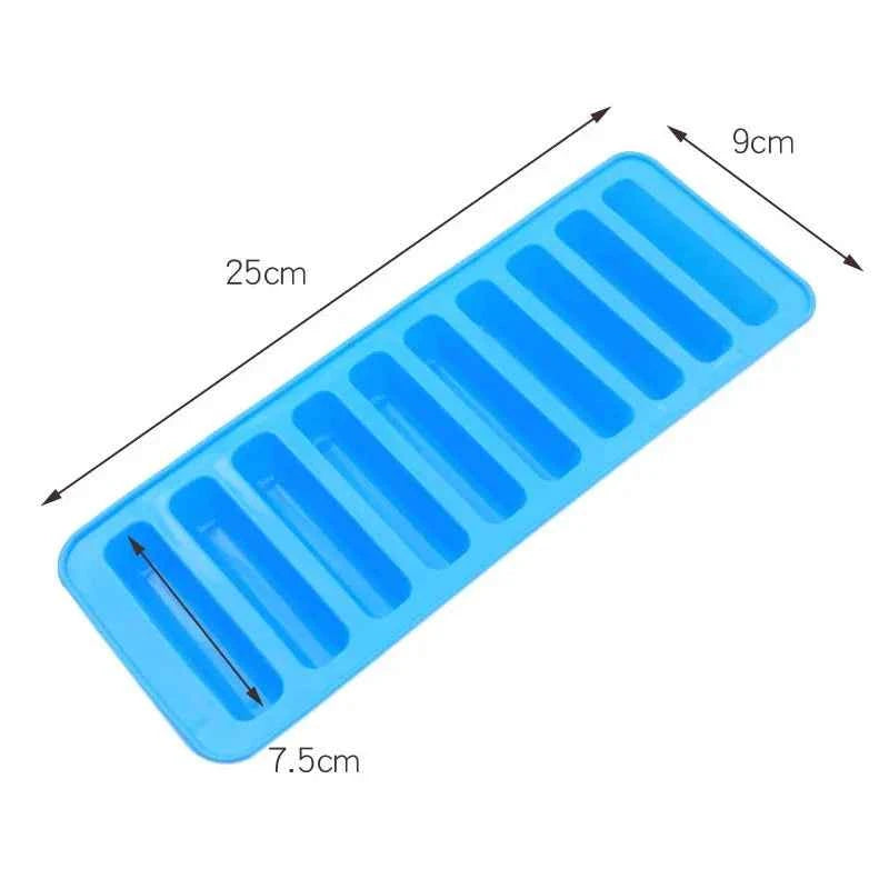 Creative Silicone Ice Cube Tray Mold Finger 10 Grid Chocolate Mold Tray For Water Bottle Ice Cream Pudding Maker Mold Bar Kitche