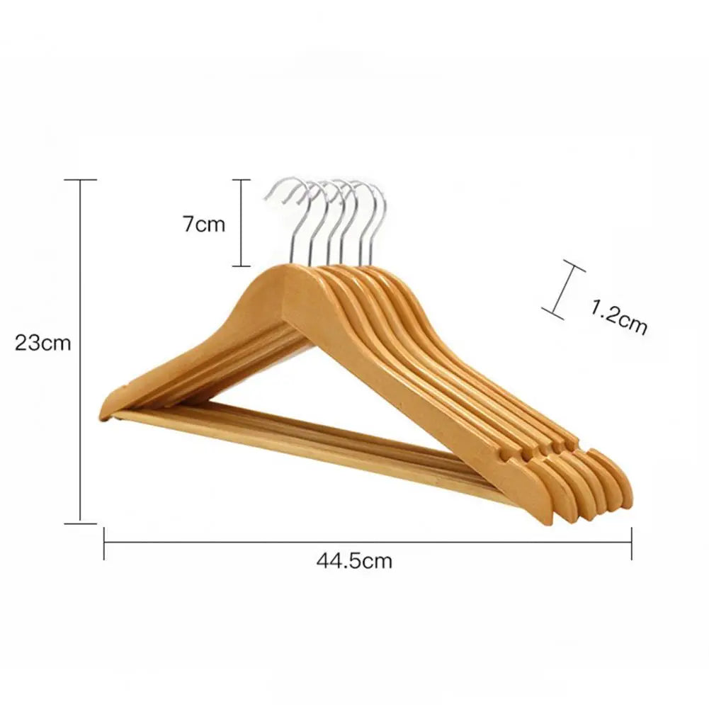 Sturdy Wooden Hangers Reusable Coat Hangers High Durability Clothing Coat Hanger Rack Accessories Good Load-bearing