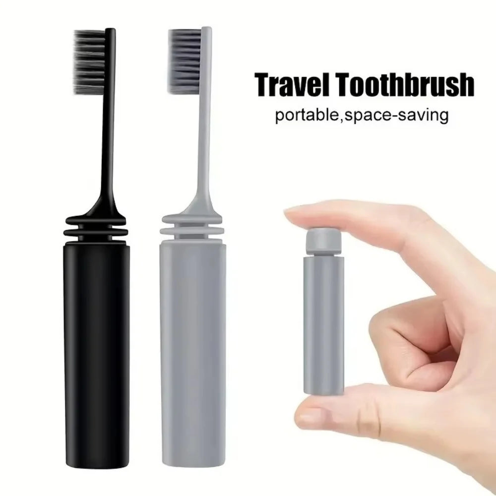 Portable Travel Toothbrush Mini Folding Toothbrushes asy to Take Efficient Teethbrush for Family Outdoor Travel Camping Hiking