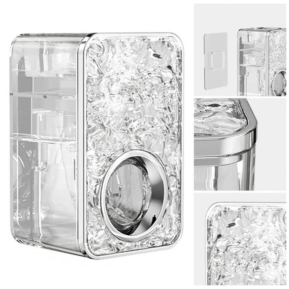 Automatic Toothpaste Dispenser Wall Mounted Toothpaste Dispenser with Space Saving Organizer for Easy Installation for Bathroom