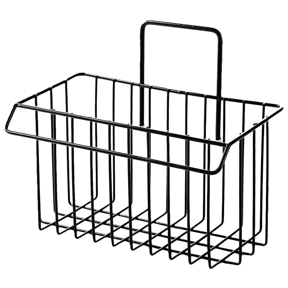Hanging Wall Basket Kitchen Bathroom Storage Large Capacity Iron Wire Sundry Organizer Waterproof Space Saving Metal Shelf