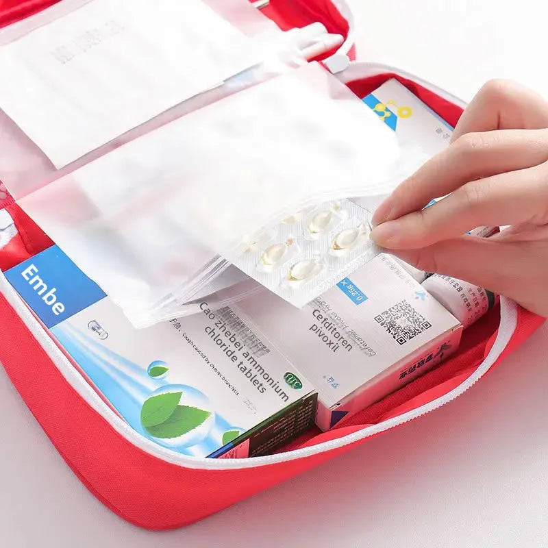 Portable Travel Health Kit Emergency Outdoor Bag Portable Medicine Storage Bag Student Anti-Epidemic Bag First Aid Medical Bag