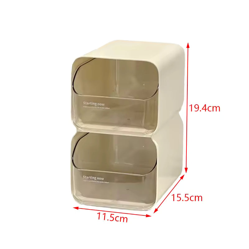 Creative Minimalist Style Storage Box With Drawers Desktop Lipstick Miscellaneous Items Sorting Box Cosmetics Storage Box Gift
