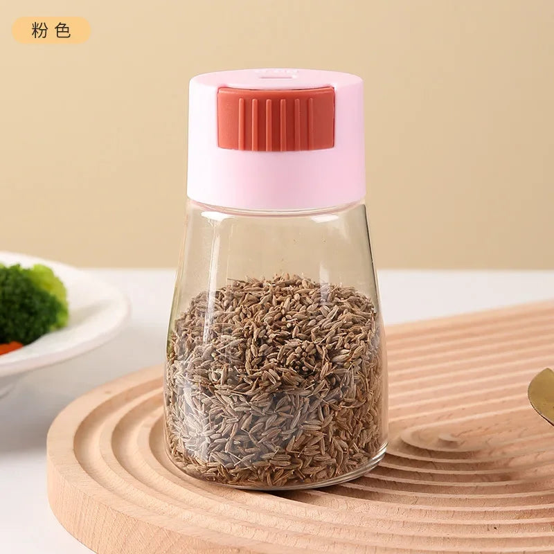 Quantitative Salt Shaker Control Salt Shaker Jar Sprinkle Salt Tool Measure Out Seasoning Box Kitchen Seasoning Bottle