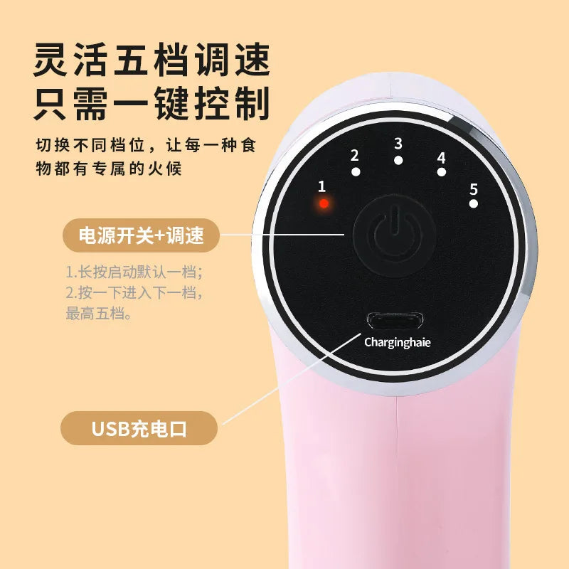 3in1 Electric Egg Beater, Household Cream Automatic Whip, Electric Garlic Mashing, Meat Grinder Blenders Electric Blender