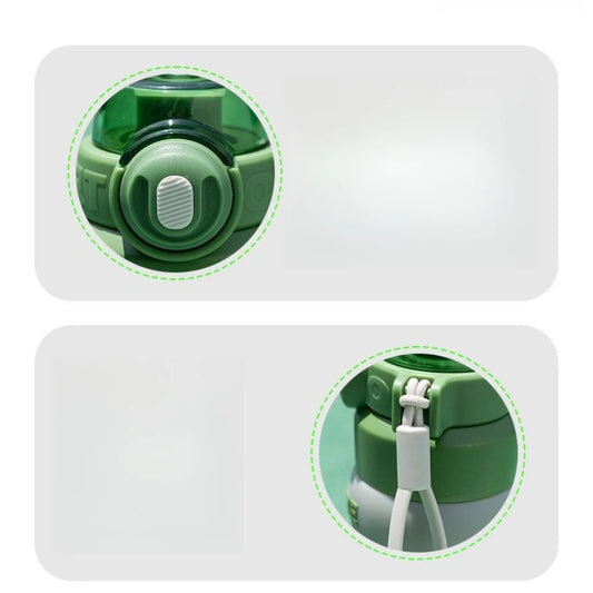 New double-drink large-capacity sports thermos cup for girls, high-quality, portable, hand-held straw, student water cup