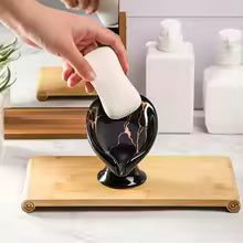Leaf Shaped Ceramic Soap Dish with Drainage Creative Bathroom Soap Holder Tray for Sink Counter Self Draining Sponge Soap Rack