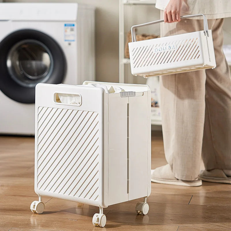 Foldable storage basket Clothes basket Multifunctional dirty laundry basket Household large-capacity bathroom storage basket