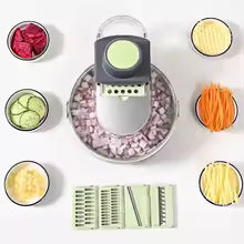 Factory Multifunctional Kitchen Tools 9 in 1 Vegetable Grinder Fruit and Vegetable Cutter