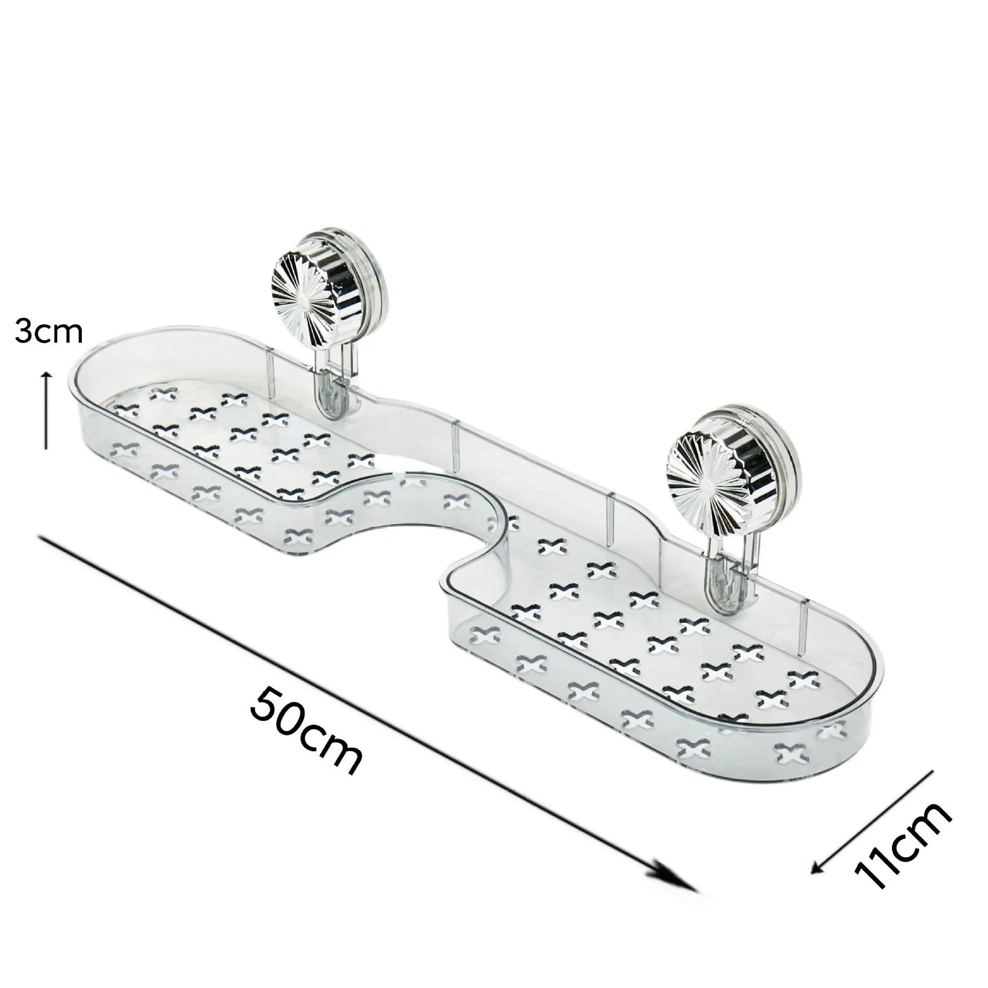 Bathroom Faucet Mount Storage Rack Wall Hanging Washstand Organizer Plastic No Drilling Required Drain Design Kitchen