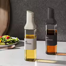 New 500ml Automatic Opening Glass Oil Bottle Four Colors Pouring No Oil Leakage Easy to Clean Oil Dispenser for Kitchen